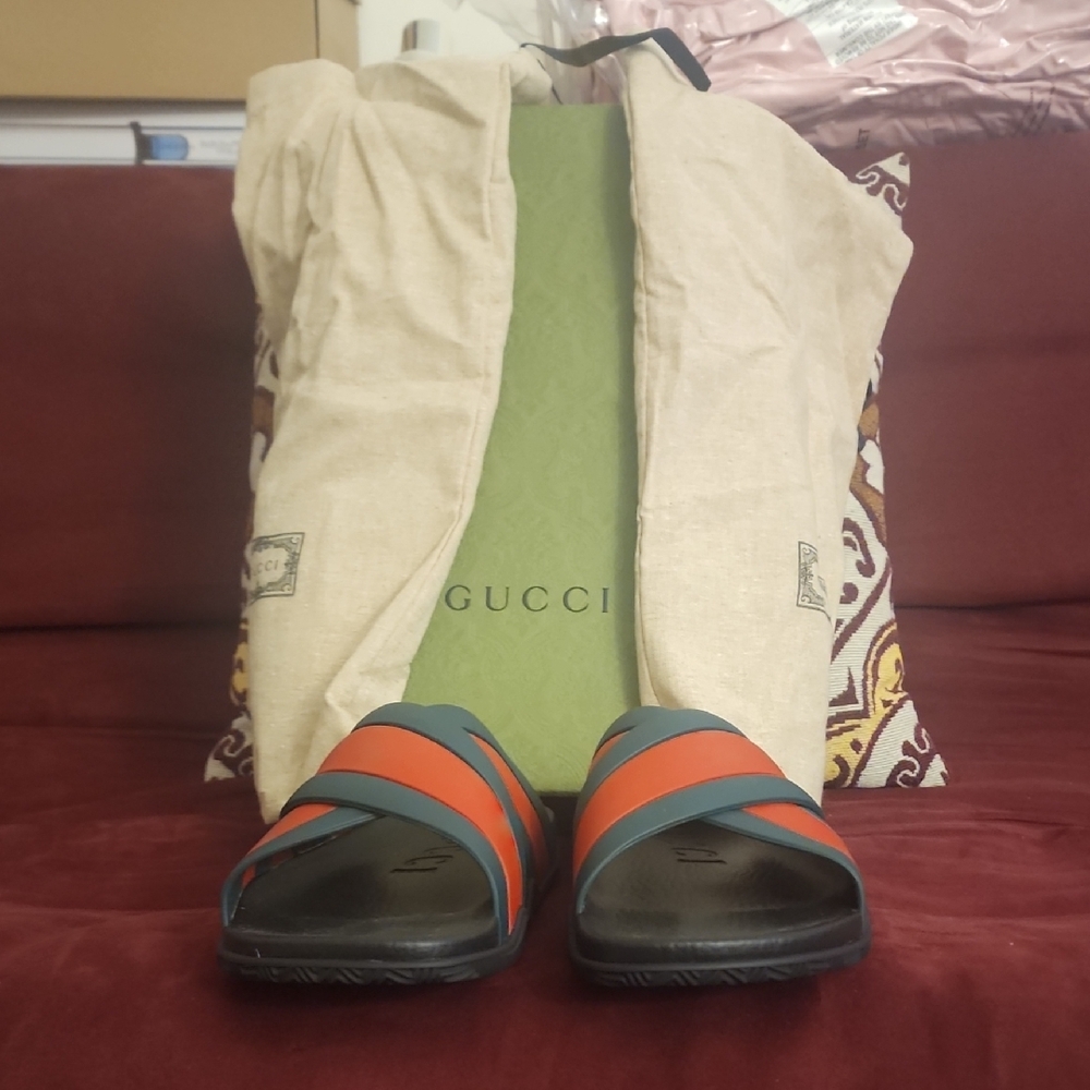 Gucci Red and Green Slides